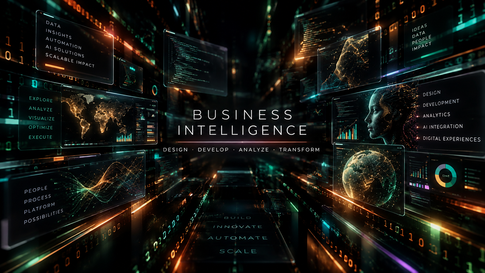 Business intelligence and web platform work by Glow Me Studios CA